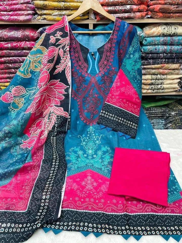 Cotton loan three piece