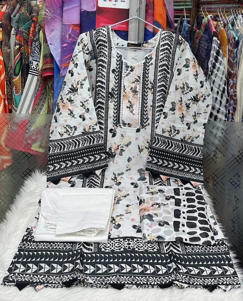 Cotton loan three piece