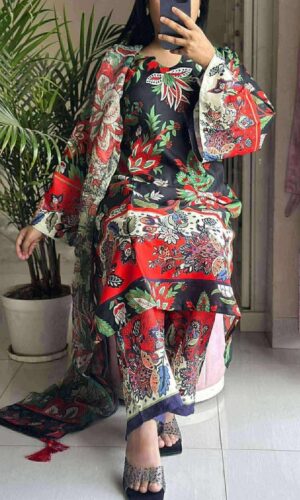 Dubai Silk Stitch Three Piece