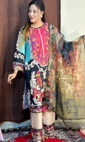 Dubai Silk Stitch Three Piece