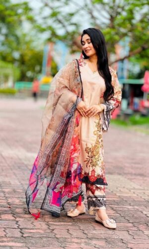 Dubai Silk Stitch Three Piece