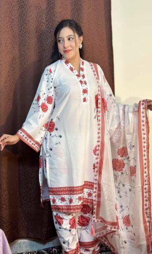 Dubai Silk Stitch Three Piece