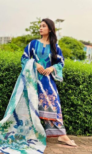 Dubai Silk Stitch Three Piece