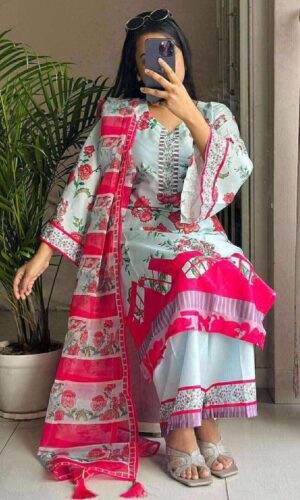 Dubai Silk Stitch Three Piece
