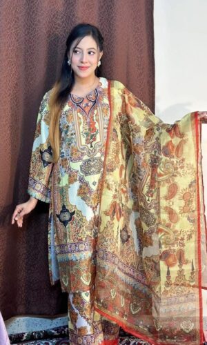 Dubai Silk Stitch Three Piece