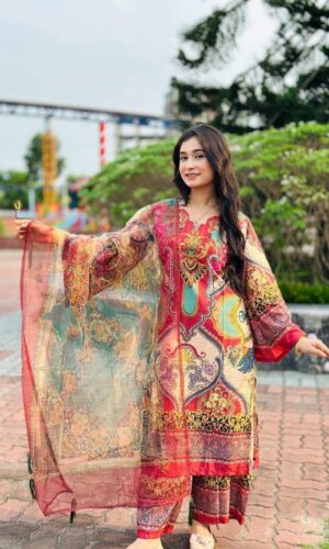 Dubai Silk Stitch Three Piece