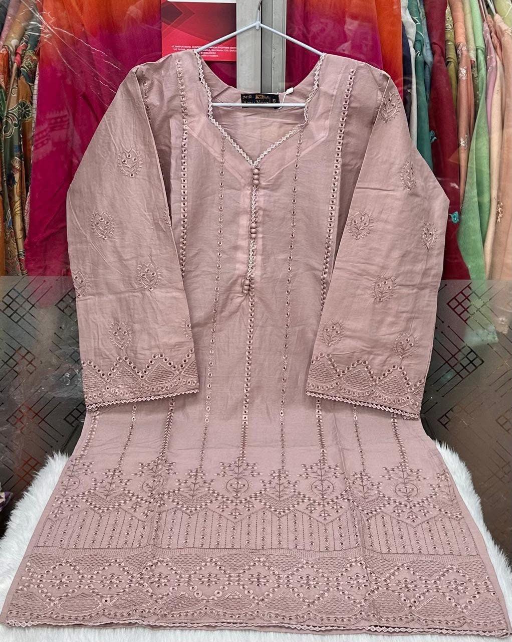 𝐀𝐠𝐡𝐚 𝐍𝐨𝐨𝐫 𝐂𝐨𝐭𝐭𝐨𝐧 𝟏𝐏𝐜 𝐰𝐢𝐭𝐡 𝐄𝐦𝐛𝐫𝐨𝐢𝐝𝐞𝐫𝐲 𝐖𝐨𝐫𝐤